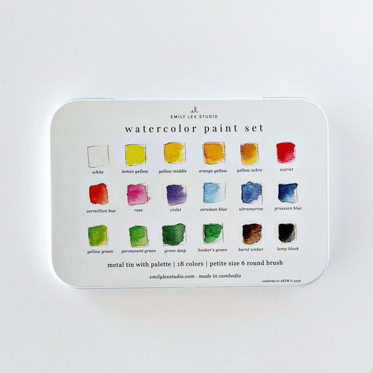 Paint - Watercolor paint set 18 colors with brush
