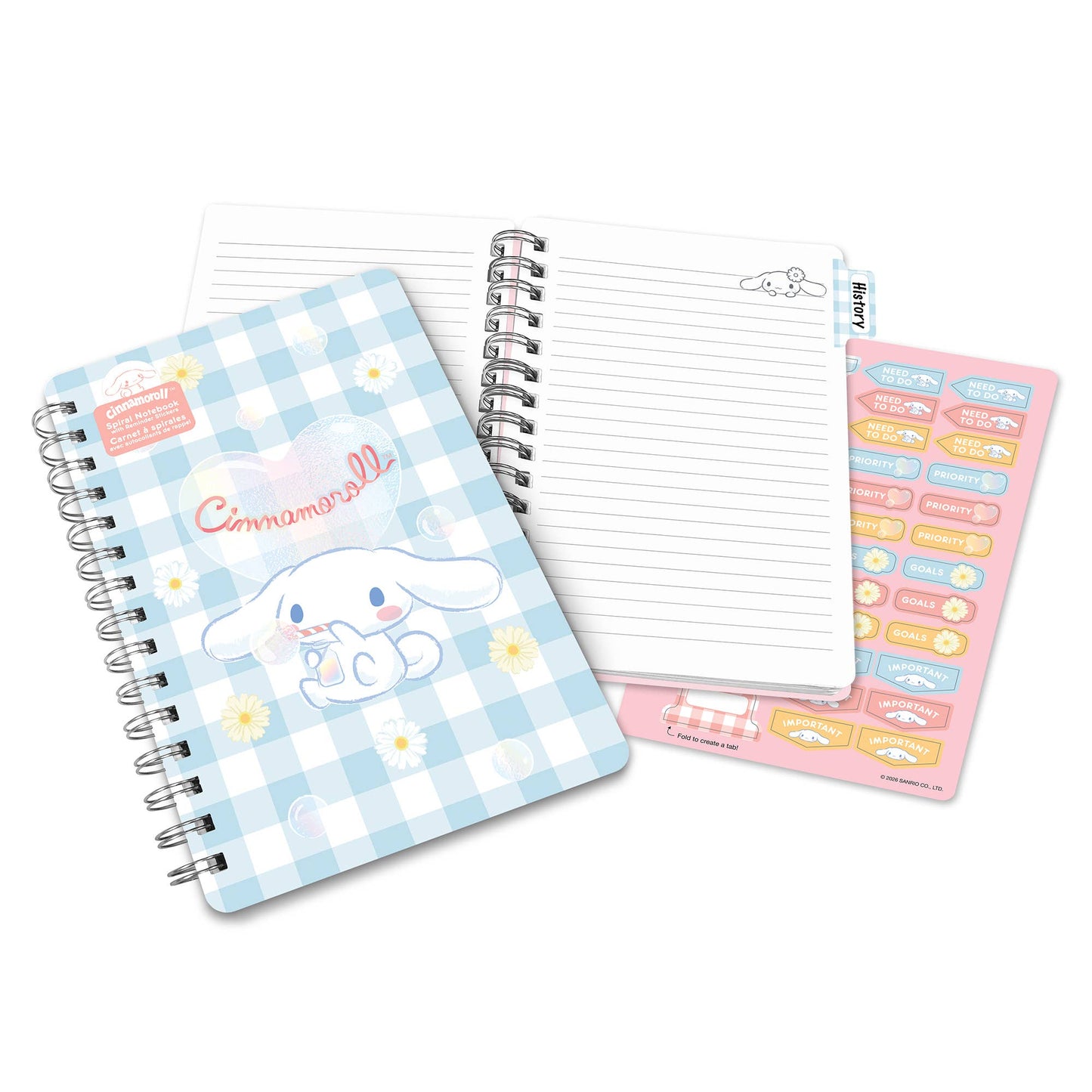 Notebook - Sanrio Sweet Daisies Cinnamoroll™ Agatha Lined Notebook