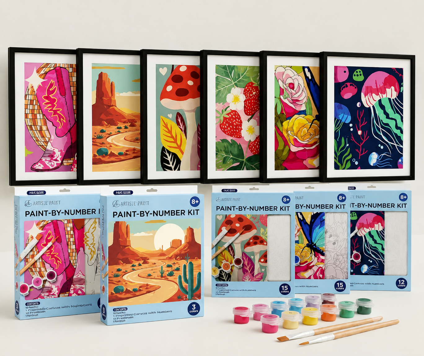 Paint-by-Number Kits Mushrooms