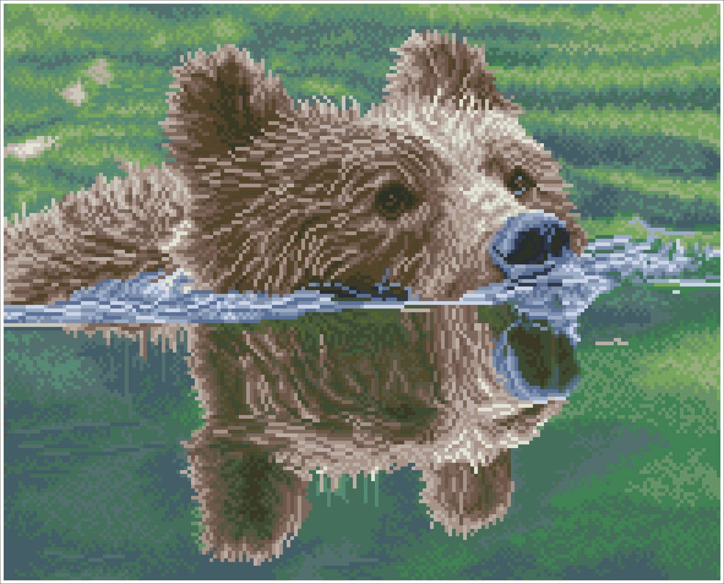 Diamond Dotz - Grizzly Swim (Square)