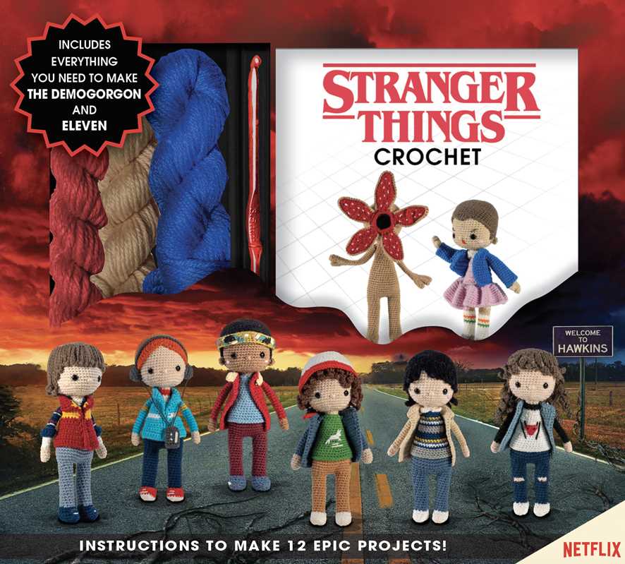 Book - Stranger Things Crochet by Editors of Thunder Bay Press: Kit - Paperback; 88 pages