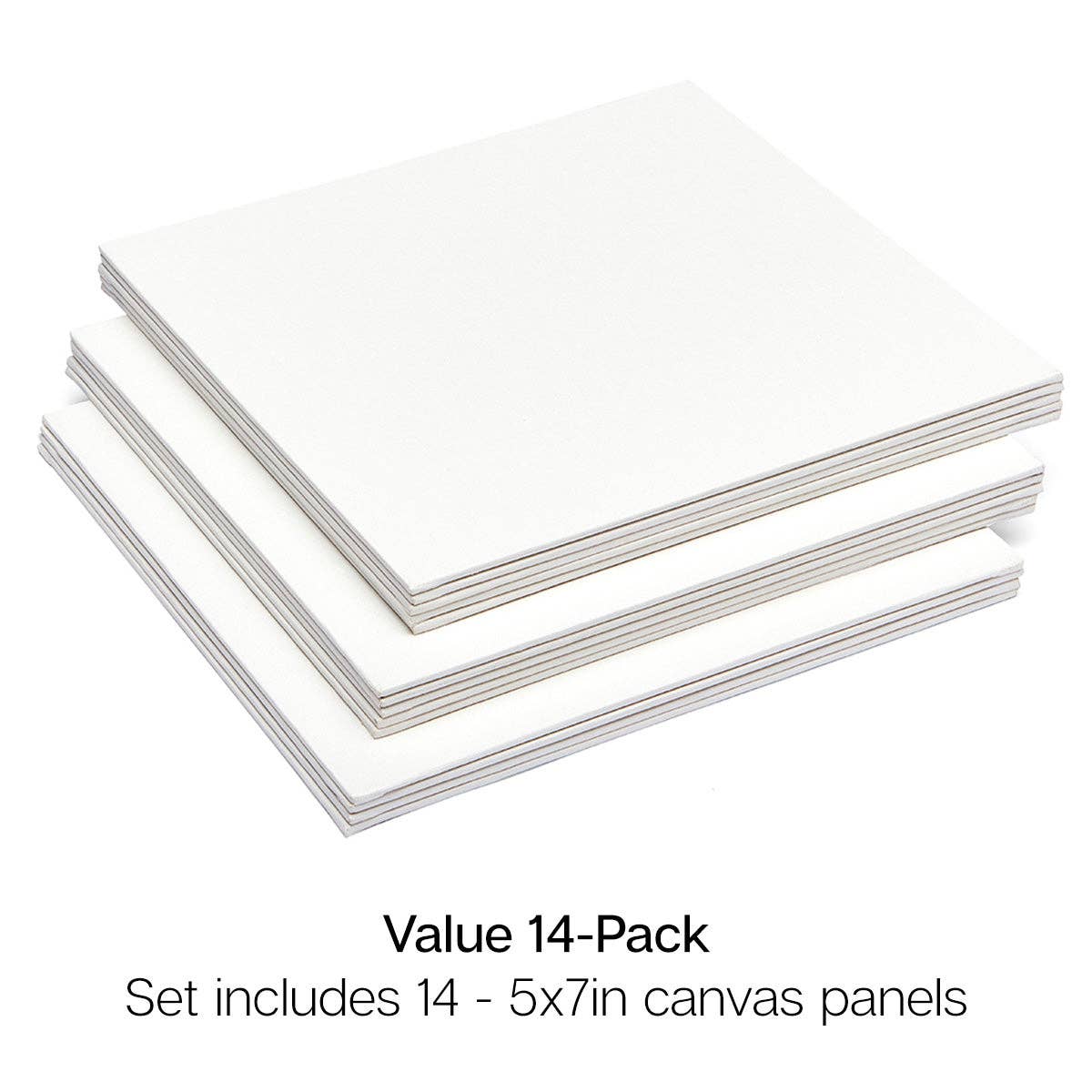 Canvas - White Canvas Panels - Classic -  5" x 7" 14 Pack