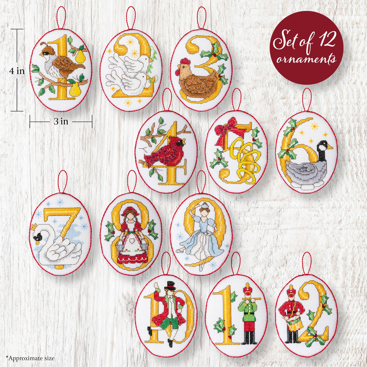 Cross Stitch - Twelve Days of Christmas