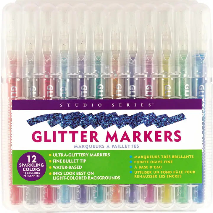 Markers - Studio Series Glitter Markers (Set of 12)