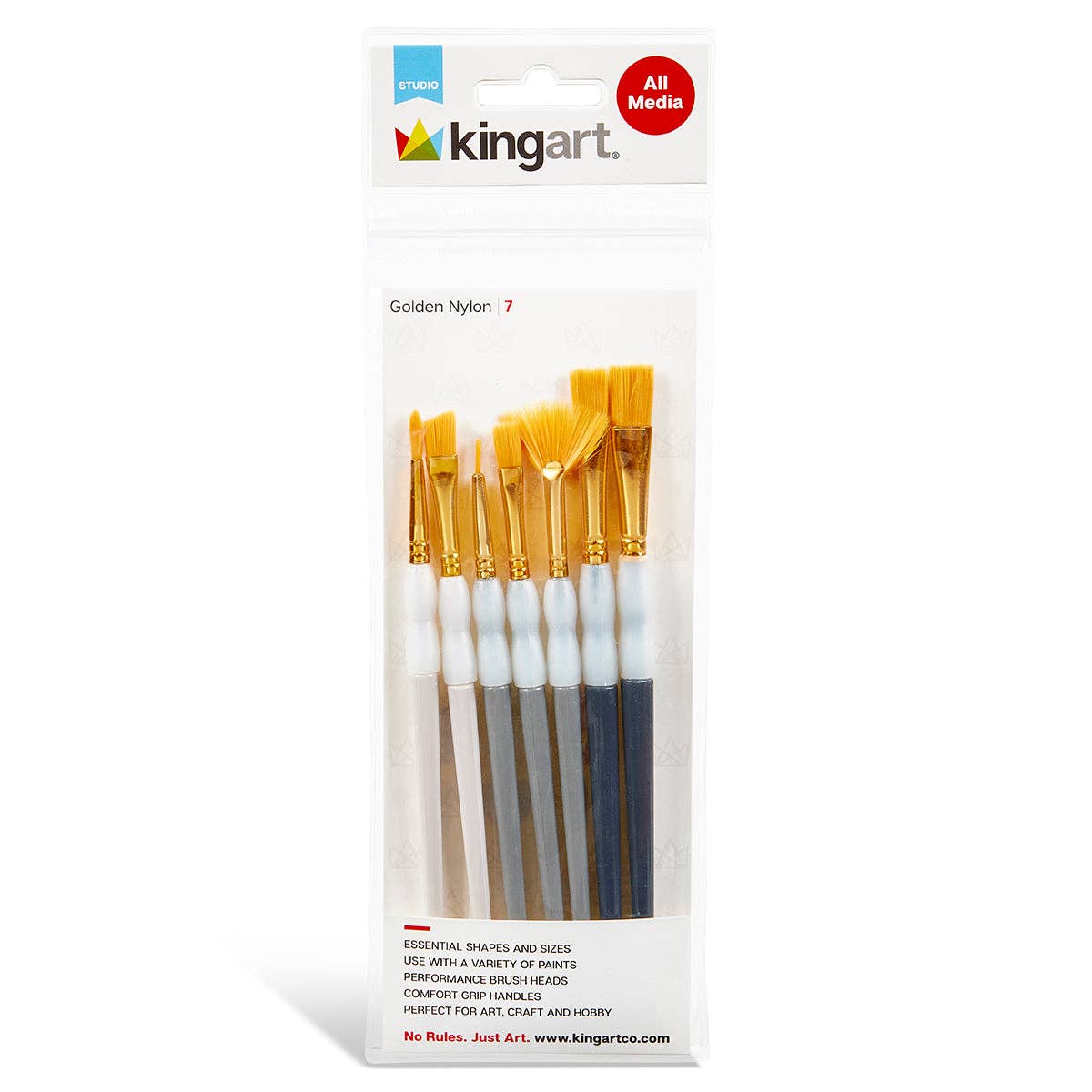Paint Brush - Studio Soft Grip Brush Set – 7 pc