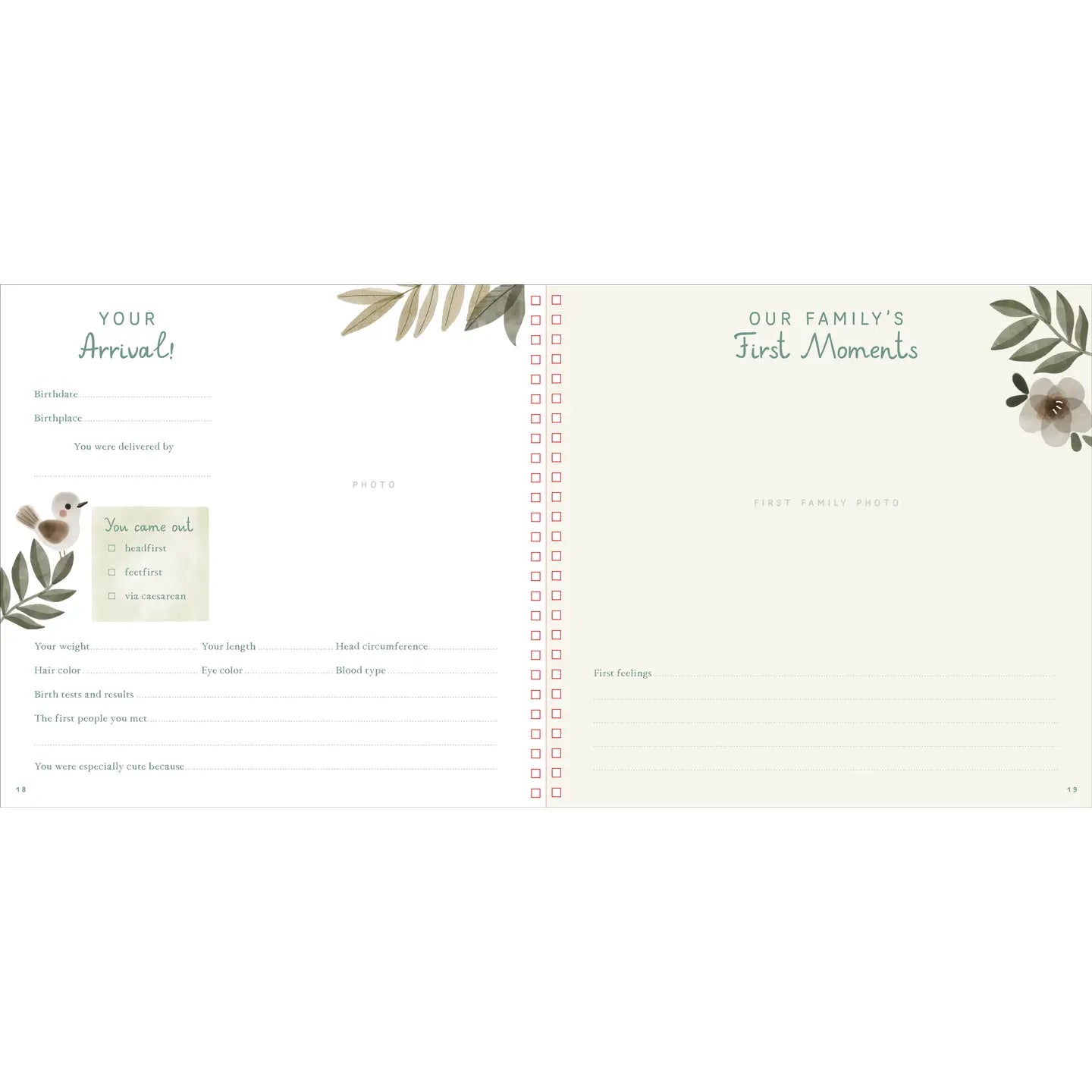 Book - Baby's First Years: A Modern Memory with Keepsake Box