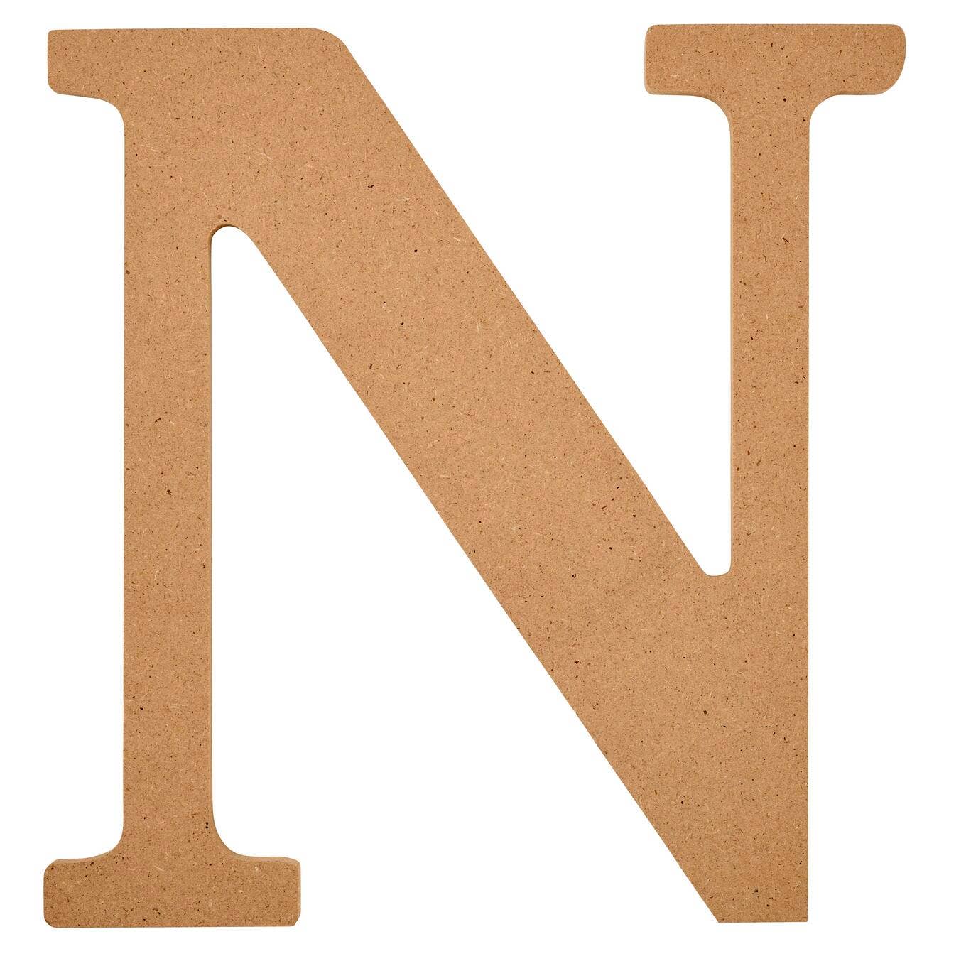 Wood - 8 inch MDF Letter - N