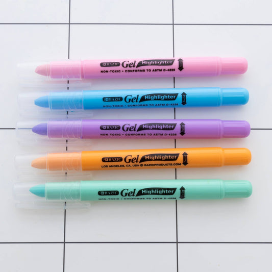 Highlighter - 5 Pastel Color Gel Bible