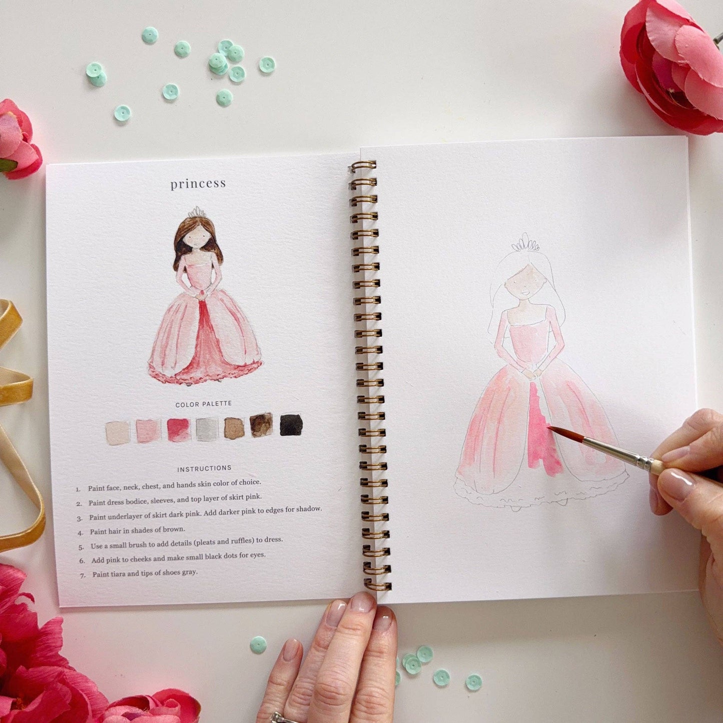 Workbook - Fairytale watercolor workbook
