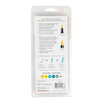 Markers - Dual Brush Pen Art Markers, Lemon Squeezy, 6-Pac