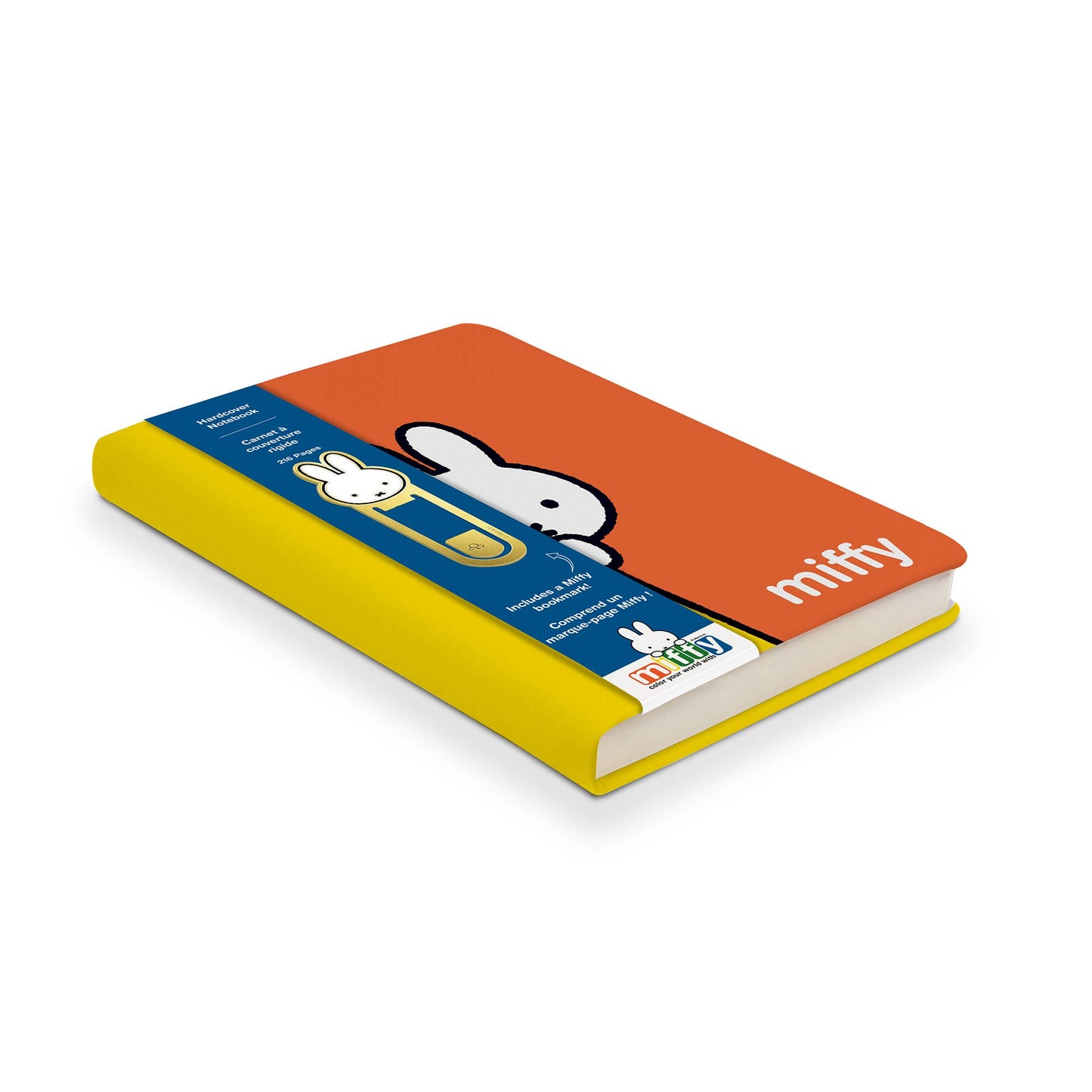 Notebook - Hardcover Notebook with Enamel Bookmark Classic Miffy