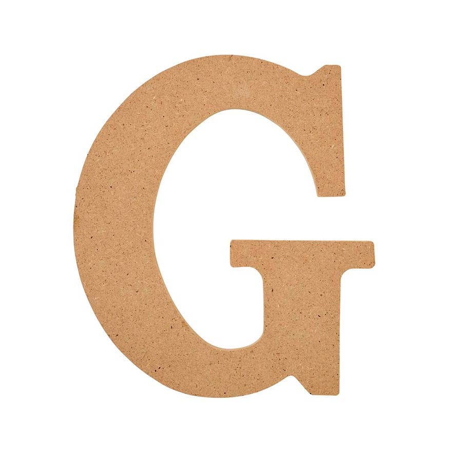 Wood - 5 inch MDF Letter - G