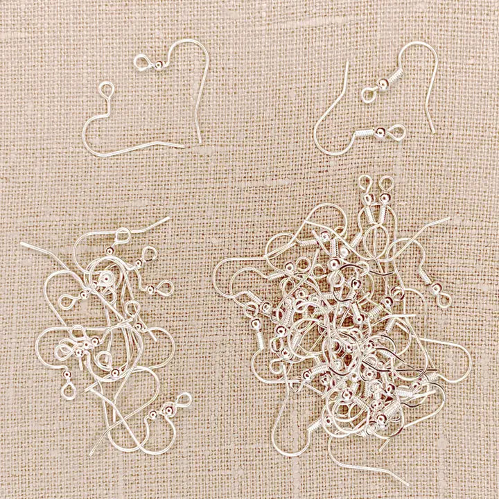 Jewelry - Silver French Ear Wire Earring Hooks 56pc Assortment