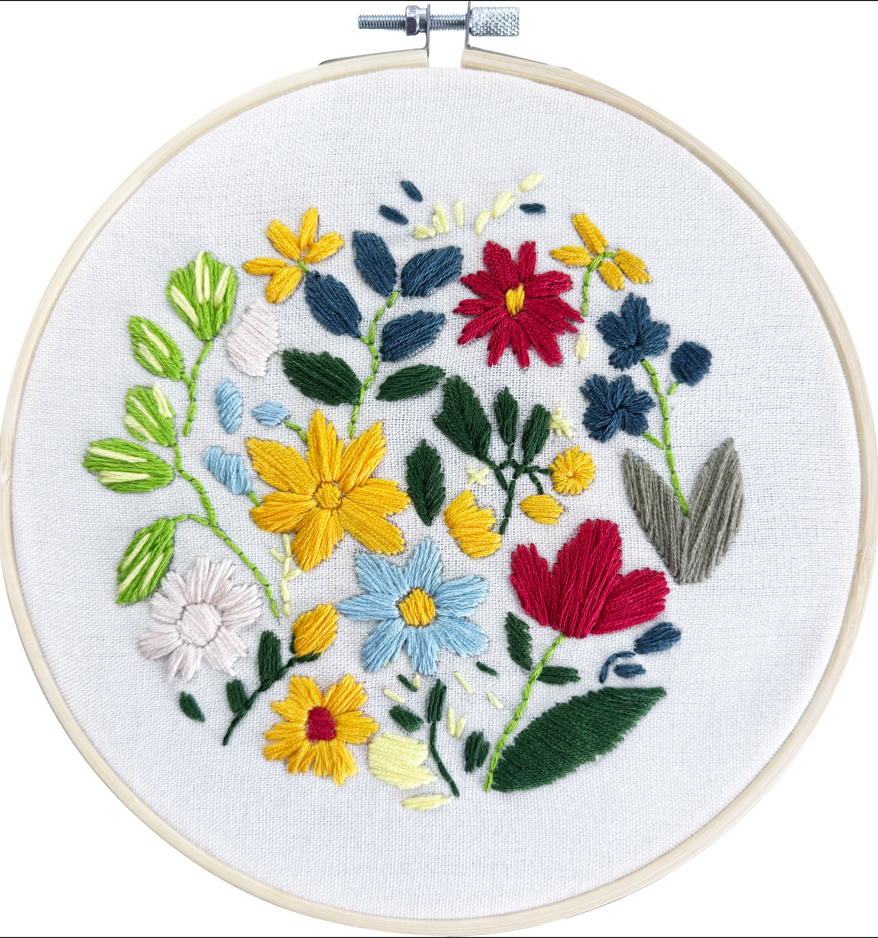 Stamped Embroidery Kit - Autumn Bloom
