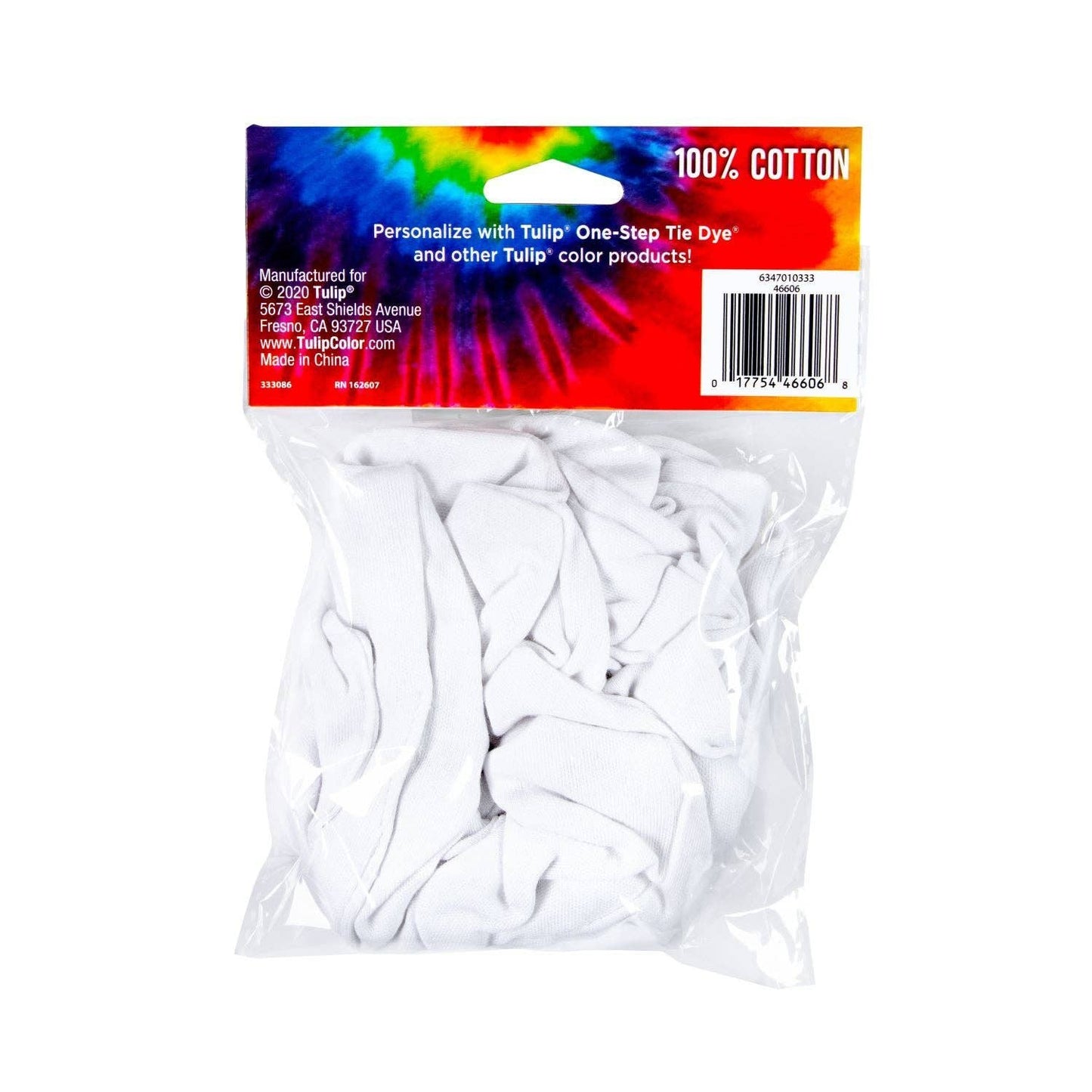 Tulip Scrunchies White 4 Pack