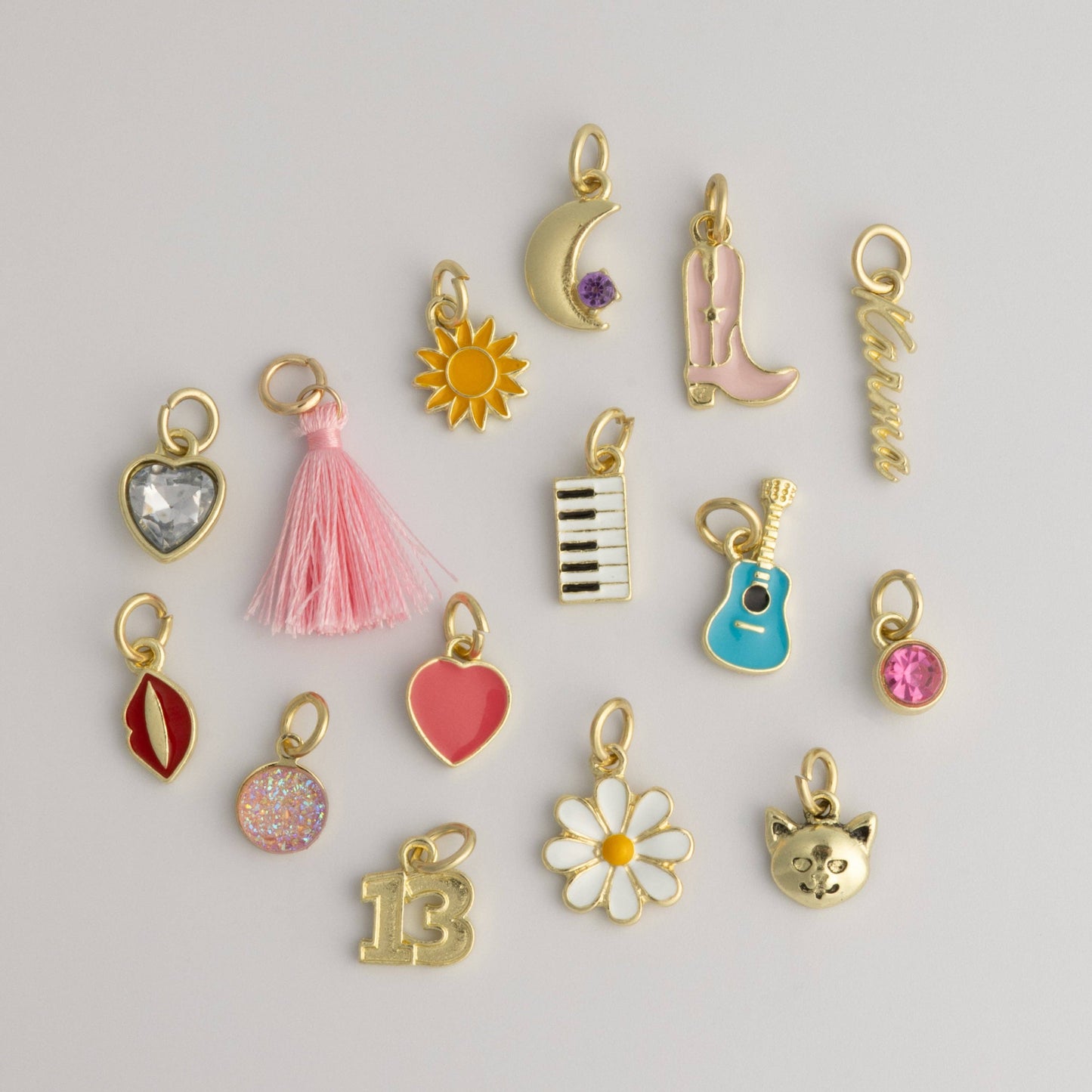 Jewelry - Western Charm Iconic Country Music Themed Enamel Charm Set