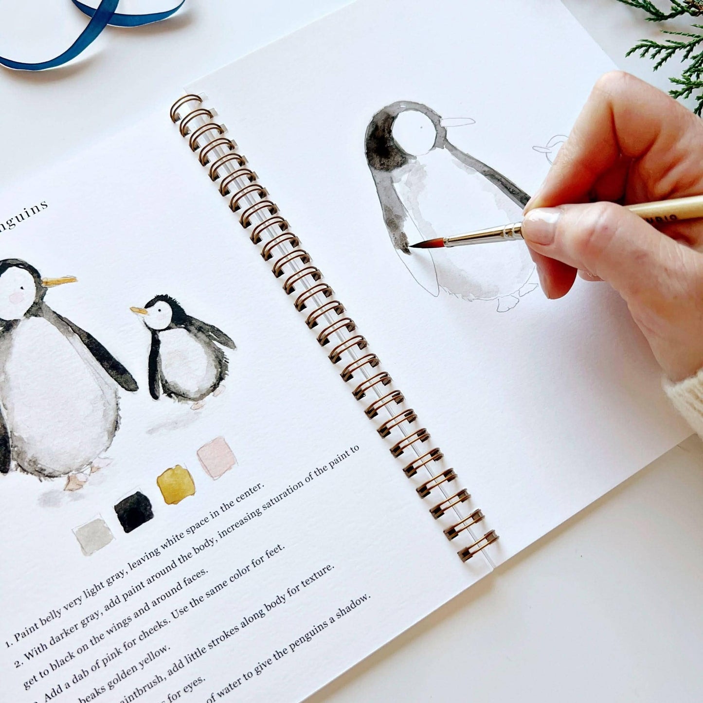 Workbook - Winter watercolor workbook