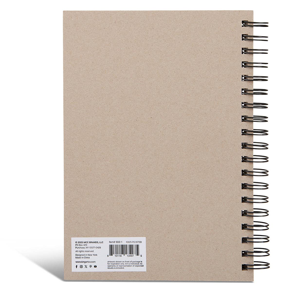 Paper Pad - Mixed Media Sketchbook - 7” x 10” - 98lb (160g) - 60 Sheets