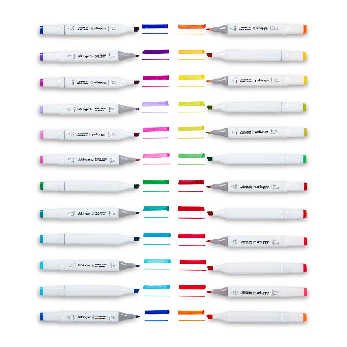 Markers - PRO Double-Ended Alcohol Markers - 24 Bright Colors