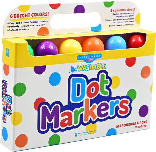 Markers - Studio Series Junior Washable Dot Markers (Set of 6)