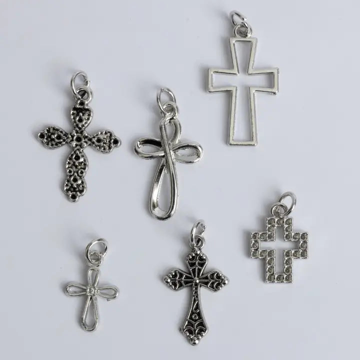 Jewelry - Classic Cross Charms 6pc