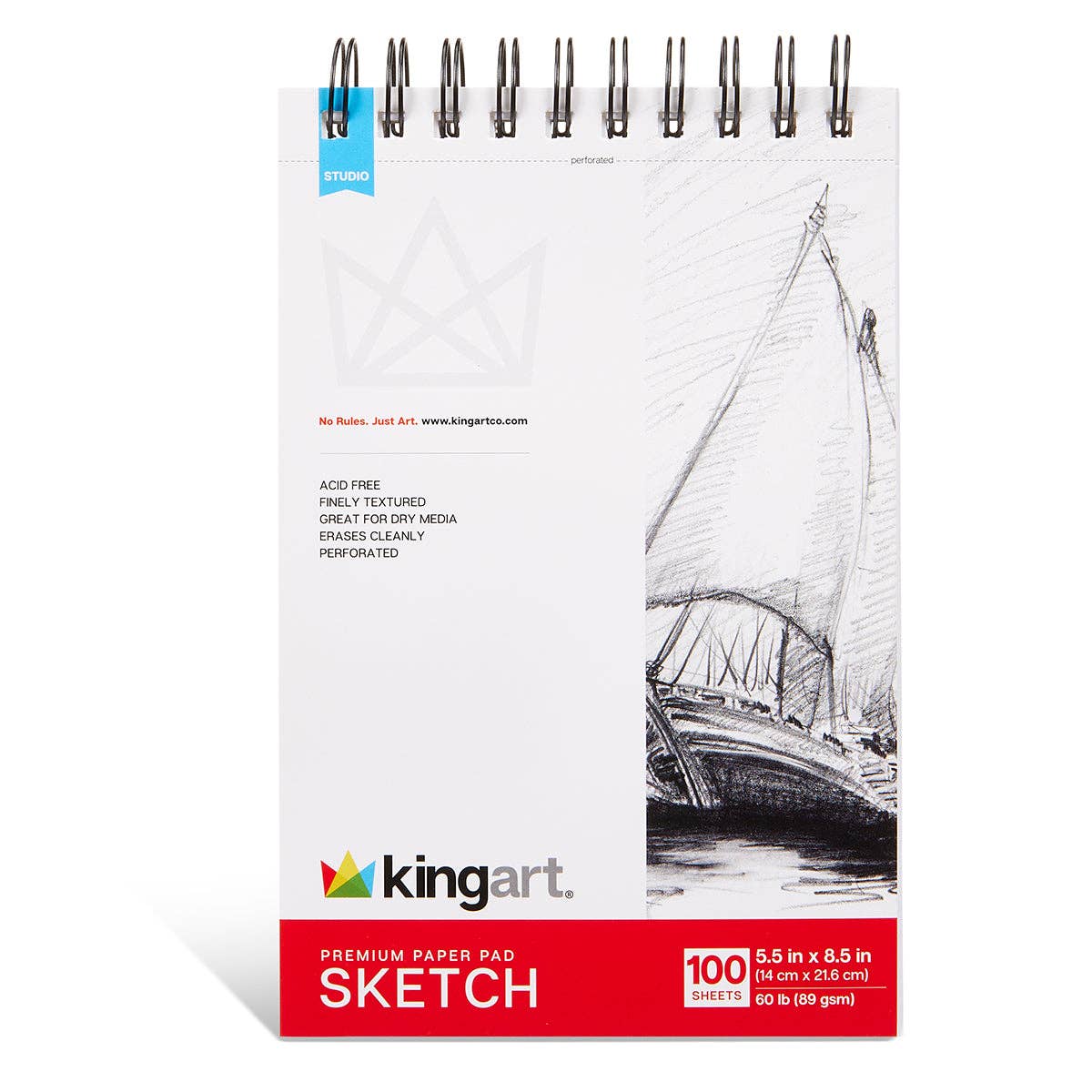 Paper Pad - Sketch Paper - 5.5” x 8.5” - 60lb (89g) - 100 Sheets