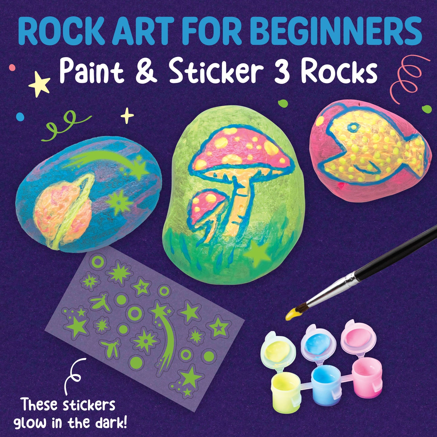 Craft Kit - Glow-in-the-Dark Rocks Mini Craft Kit for Kids