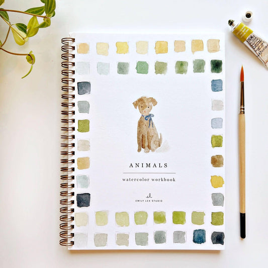 Workbook - Animals watercolor workbook