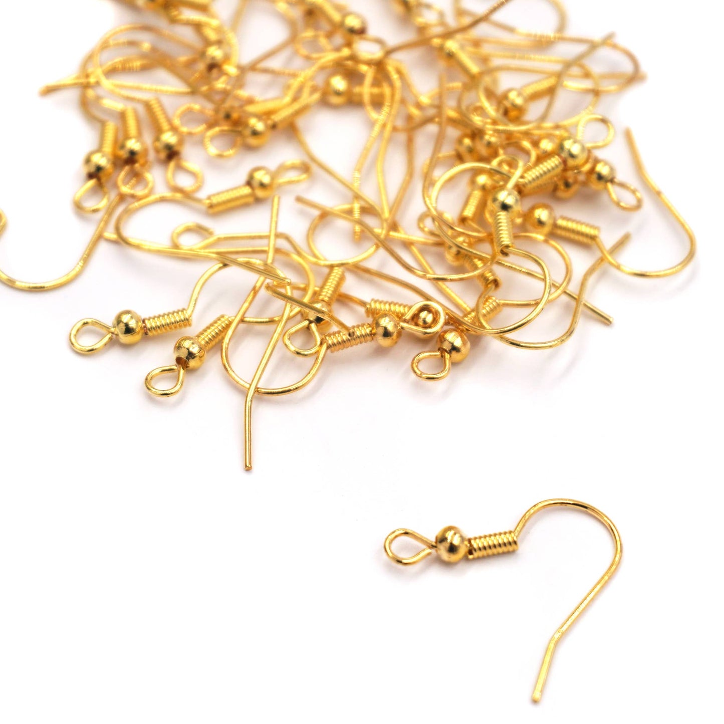 Jewelry - Alloy Fish Hook Earring 40ct Gold