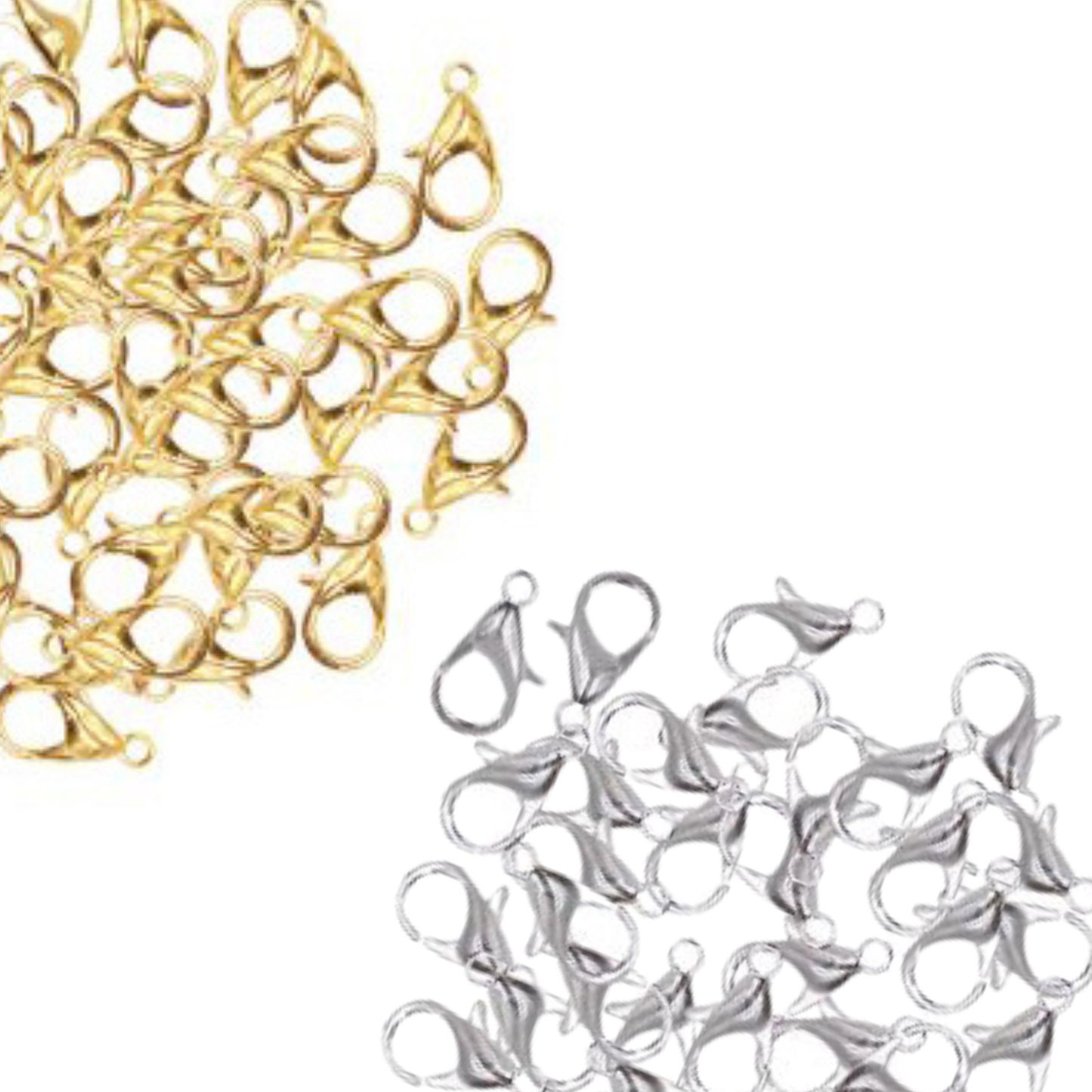 Jewelry - Alloy Lobster Clasp, 7-ct 1cm Silver