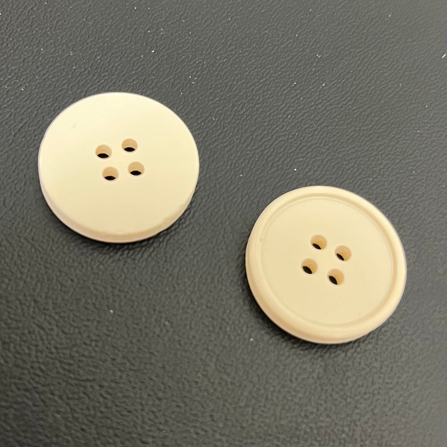 Buttons - Cream Puff Retro Set of 6