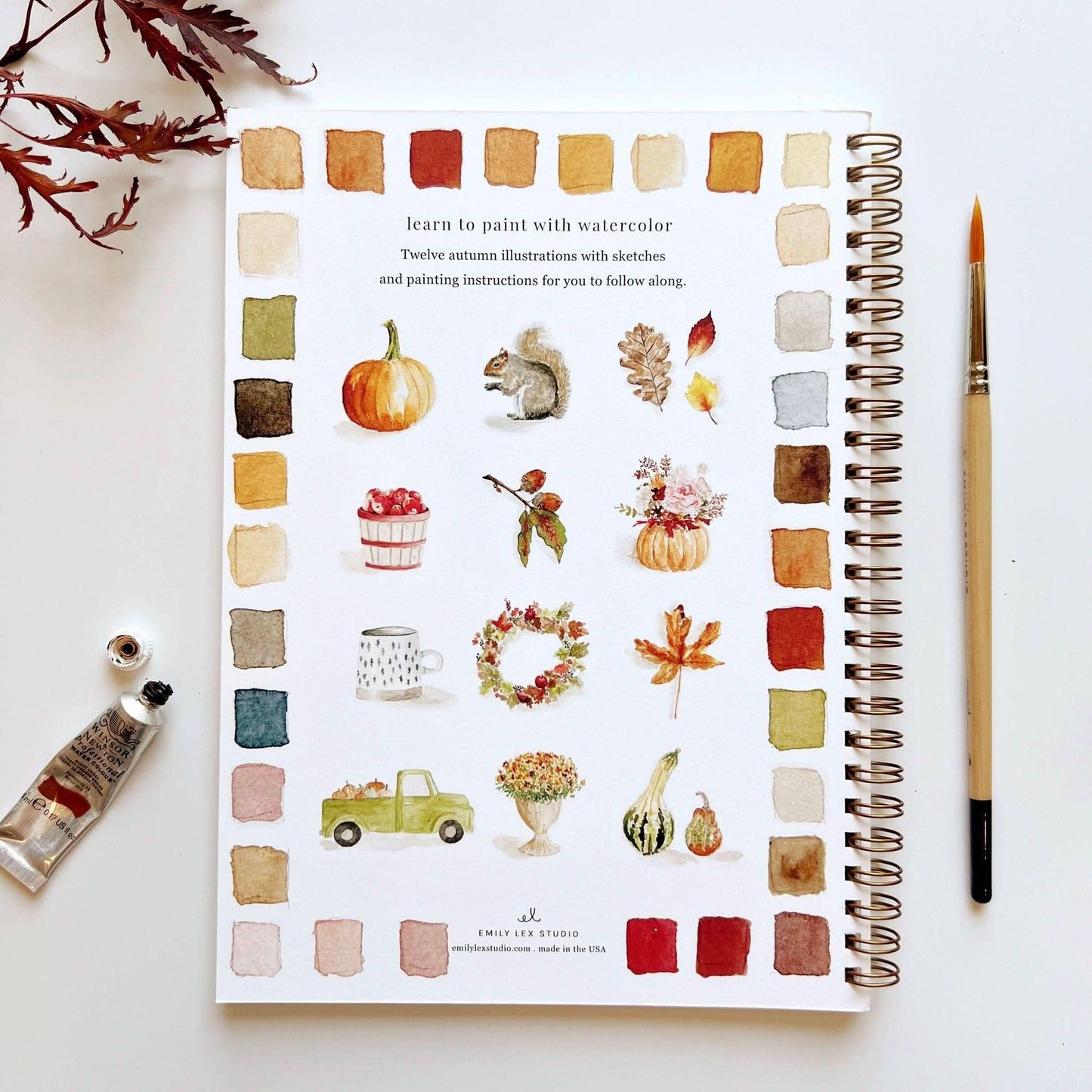 Workbook - Autumn watercolor workbook