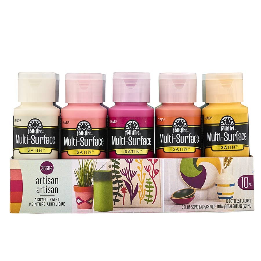 Paint - Acrylic - Multi-Surface Satin  Artisan Paint Set 10-Piece