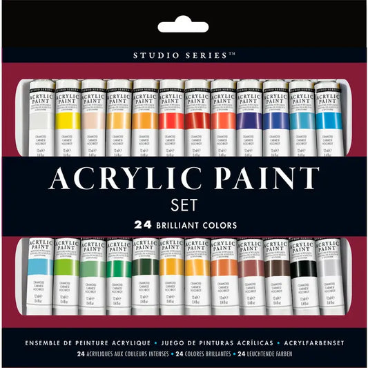 Paint - Studio Series Acrylic Paint Set (24 Colors)