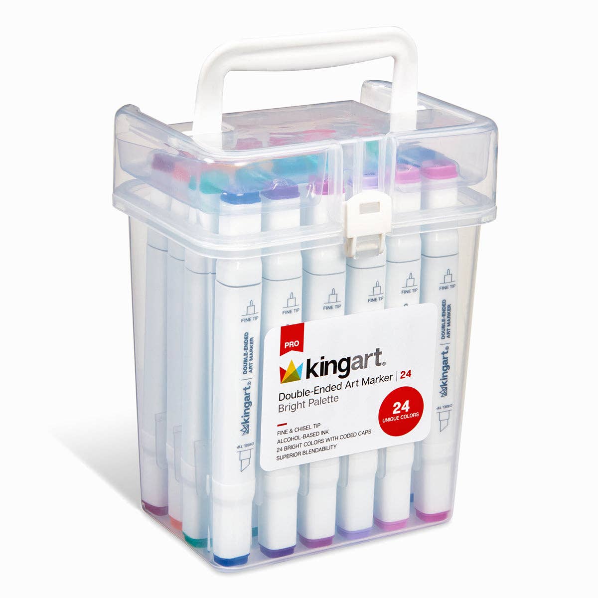 Markers - PRO Double-Ended Alcohol Markers - 24 Bright Colors
