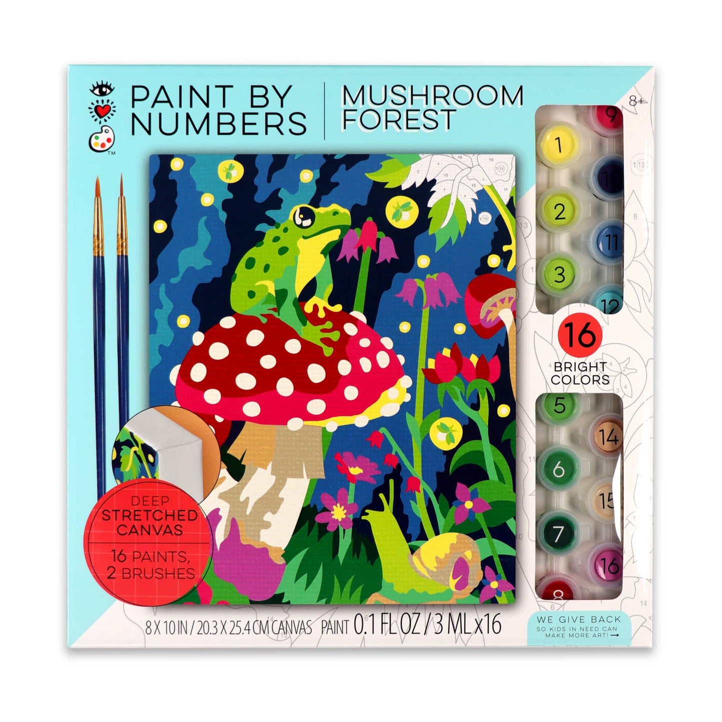 Paint By Numbers - Frog & Mushroom