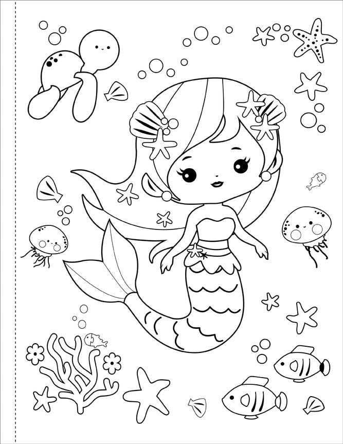 Coloring Book - Mermaids Coloring Book