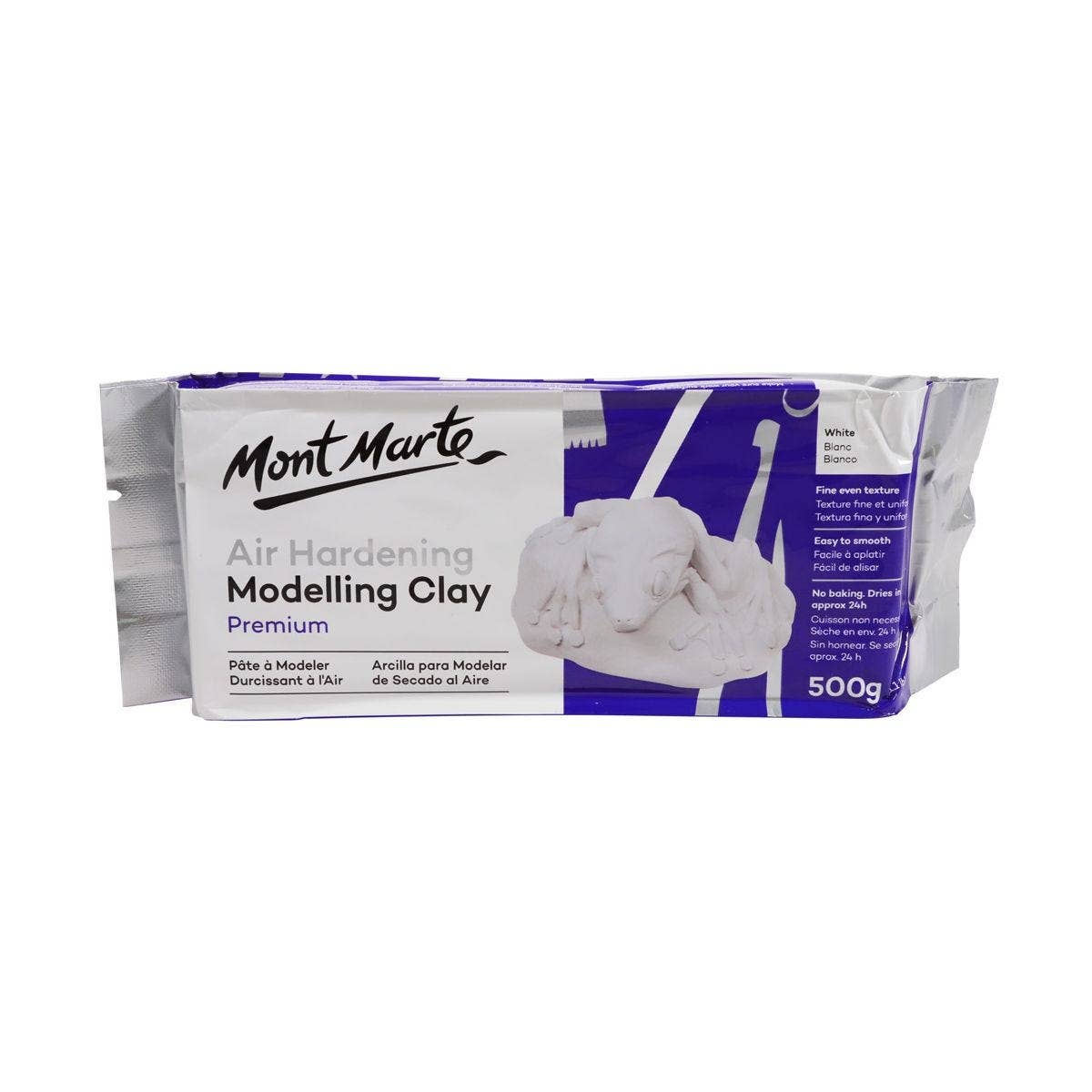 Clay - Air Hardening Modelling Clay Premium - White 500 grams