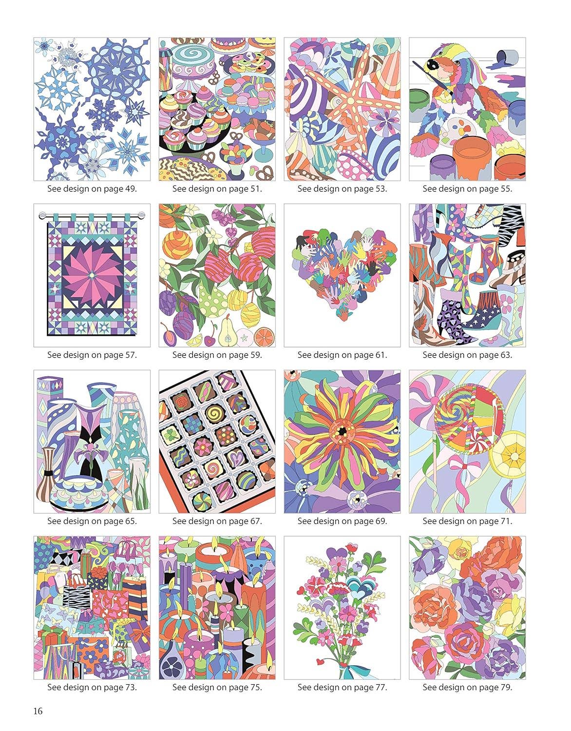 Coloring Book - Color by Number the Simple Joys of Life