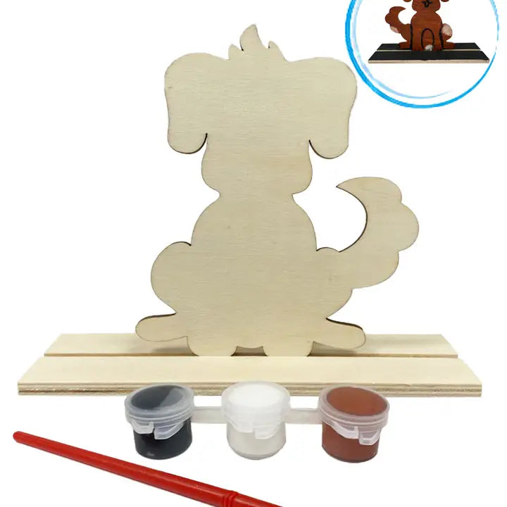 Paint Set - Wooden Painting Set Dog