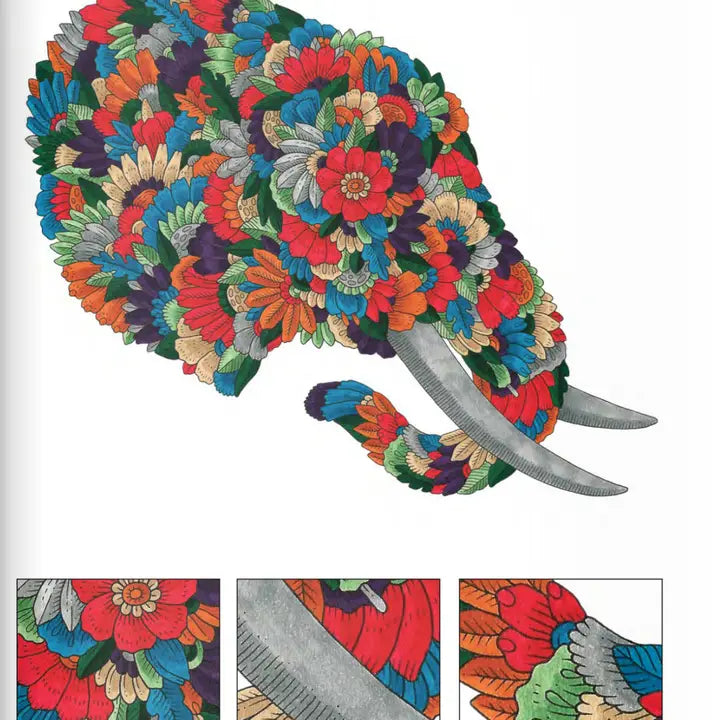 Coloring Book - Blooming Animals