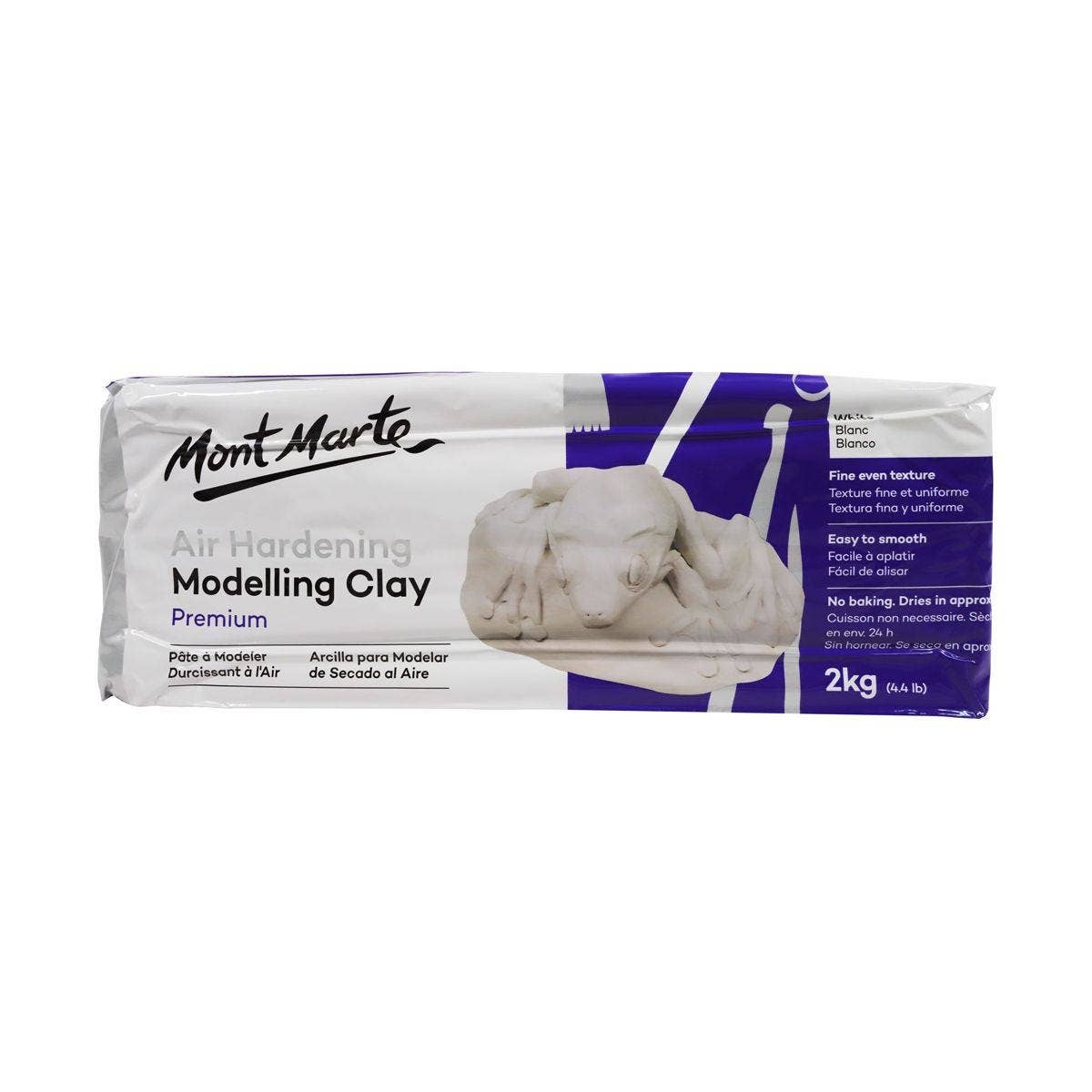Clay - Air Hardening Modelling Clay Premium - White 2kg