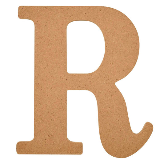 Wood -  8 inch MDF Letter - R