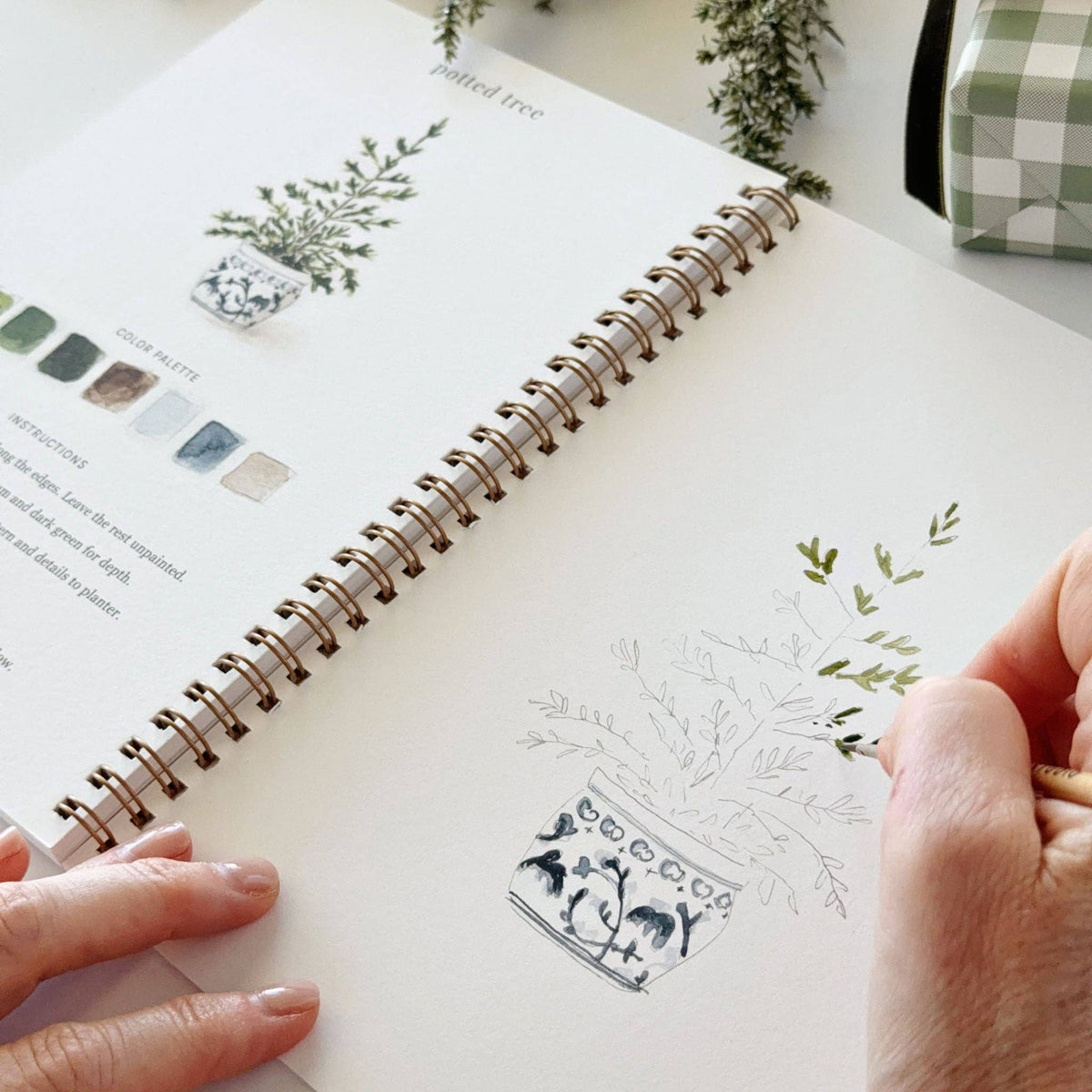 Workbook Classic Christmas Watercolor Workbook