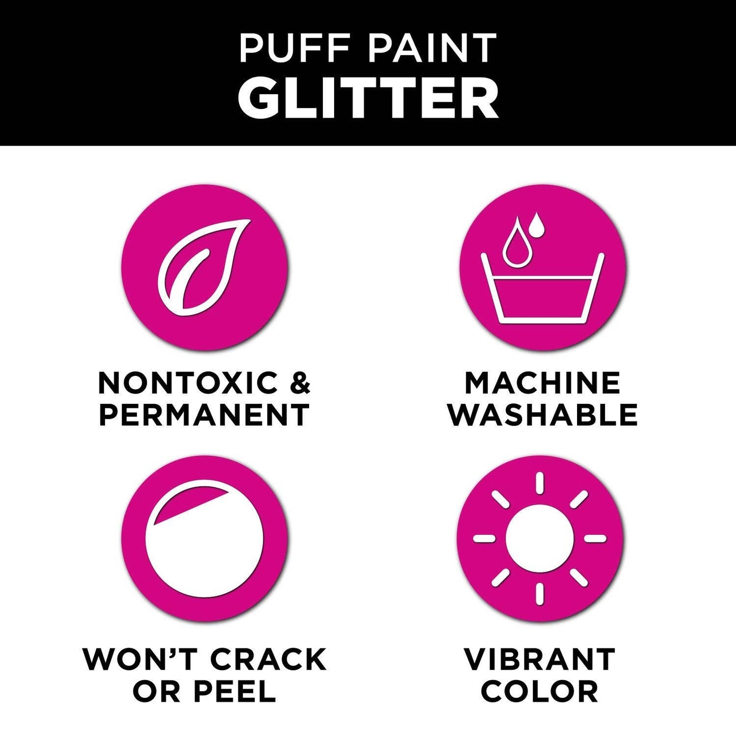 Paint - Tulip Puff Paint Glitter 10 Pack