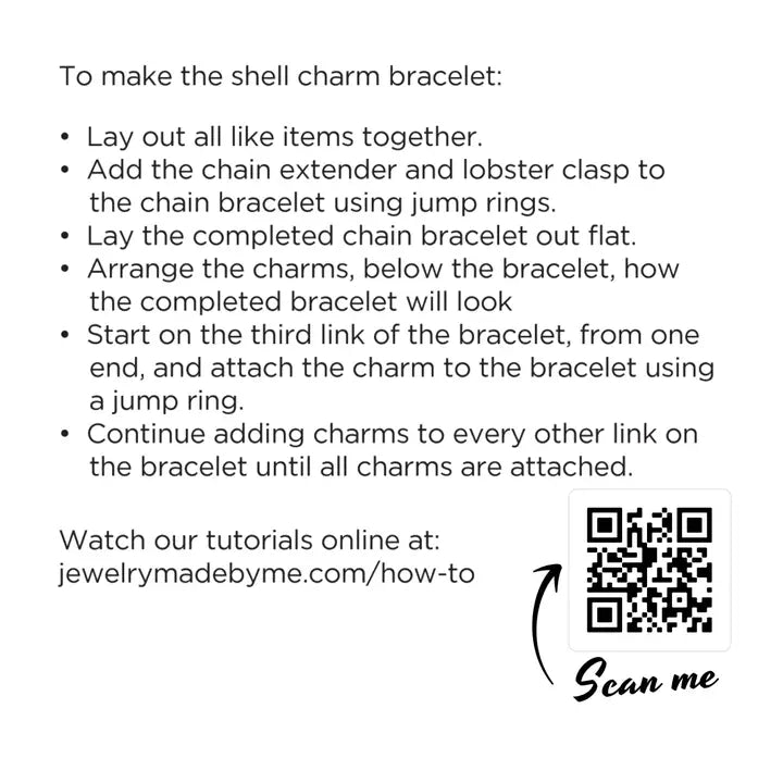 Jewelry - Seashell Charm Bracelet Making Kit