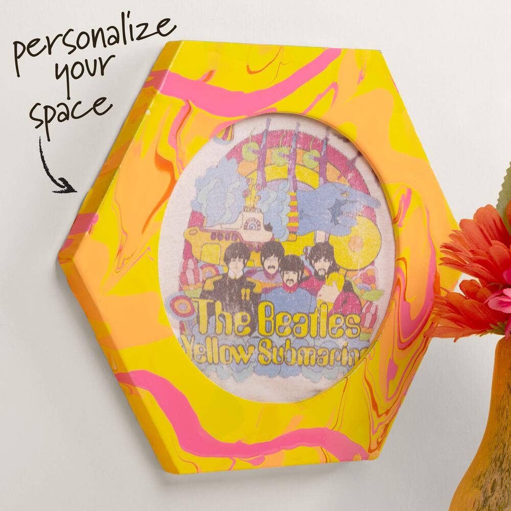 Frame - Wood Embroidery Hoop Frame - 8” Hexagon