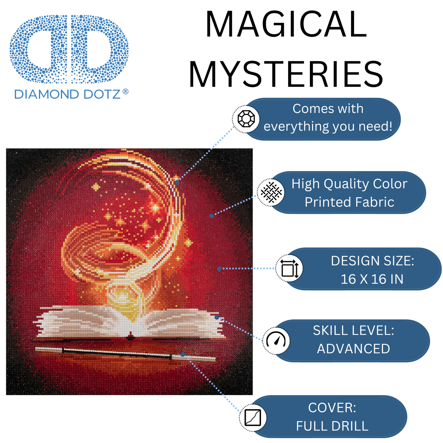 Diamond Dotz - Magical Mysteries - 16.1" x 16.1"