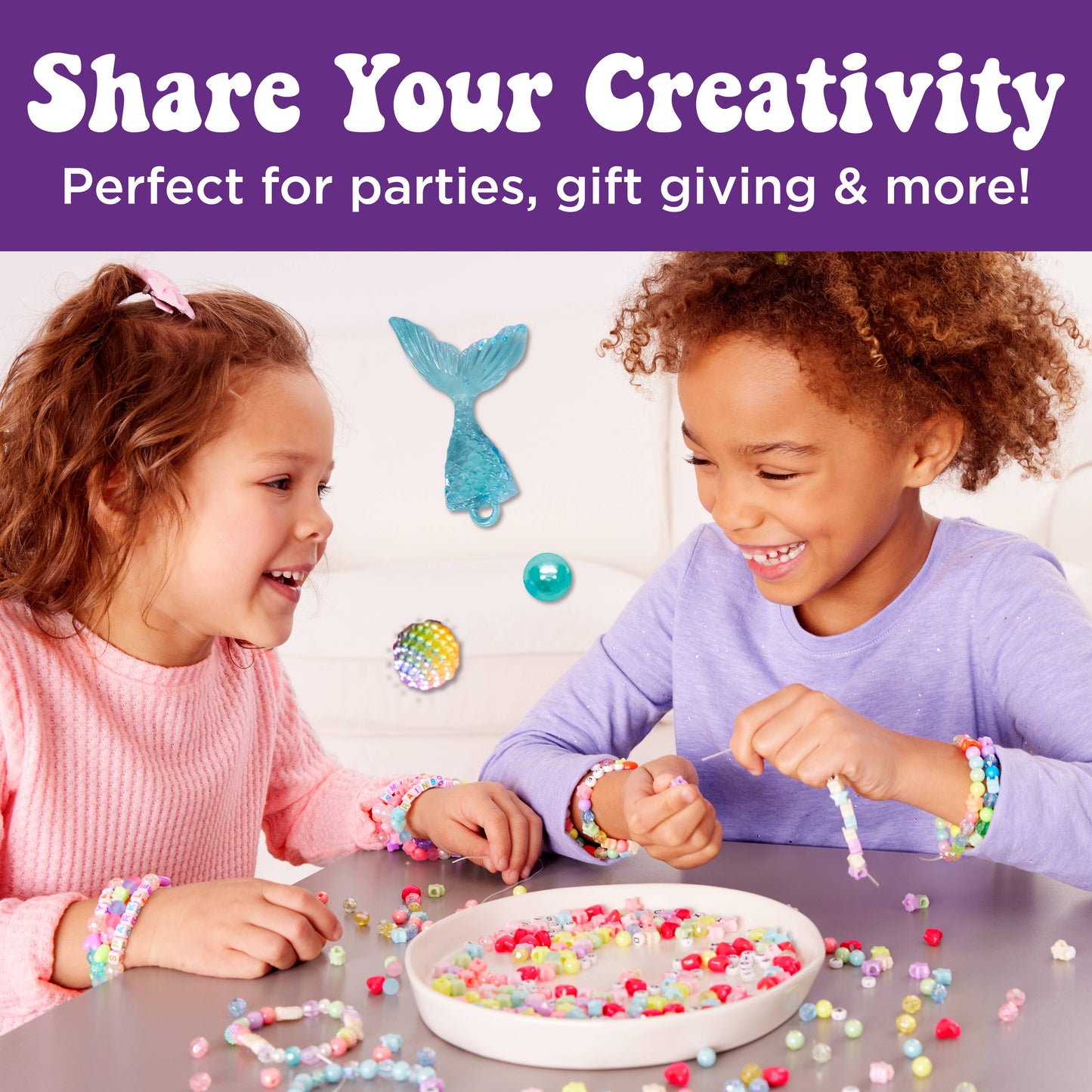 Jewelry - Jar Mermaid - DIY Bracelet Craft Kit for Kids