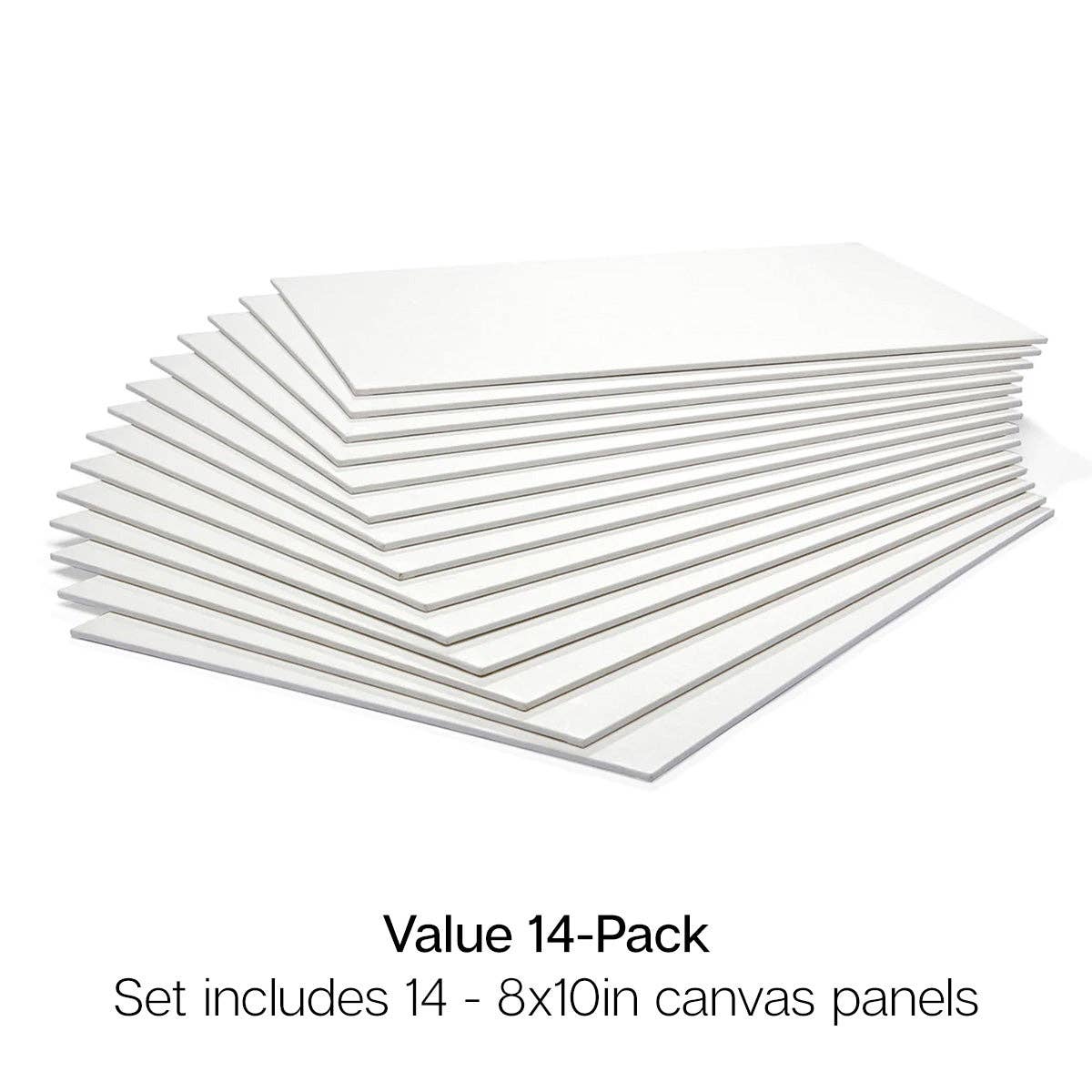 Canvas - White Canvas Panels - Classic - 8" x 10" - 14 Pack
